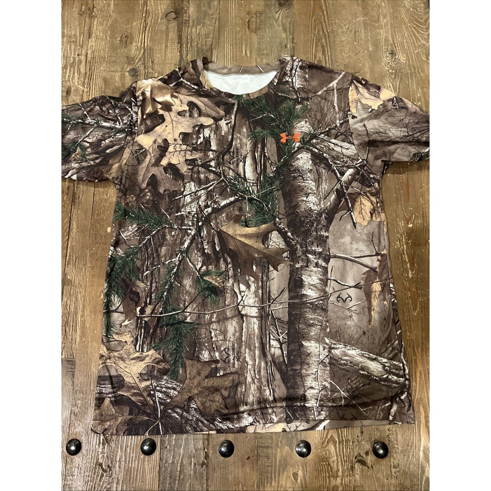 Under Armour Youth Short Sleeve Realtree Camo Heatgear Shirt YLG